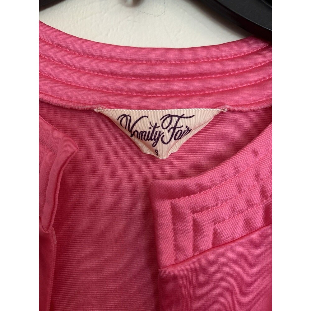 Vintage Vanity Fair Pink Peignoir Set Nightgown and Robe 2 Piece Small Zip Front - Picture 8 of 10